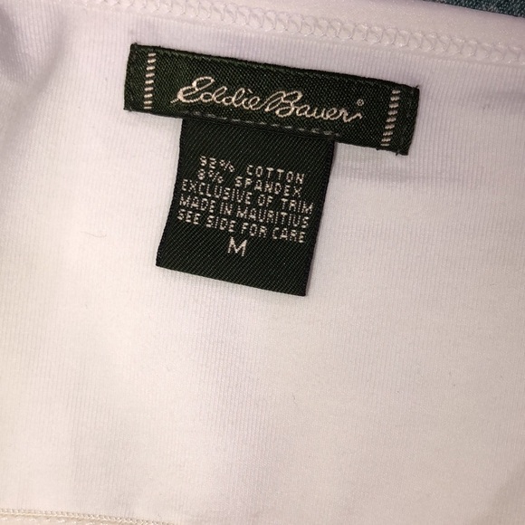 Eddie Bauer cotton white tank camisole size medium - Picture 3 of 4